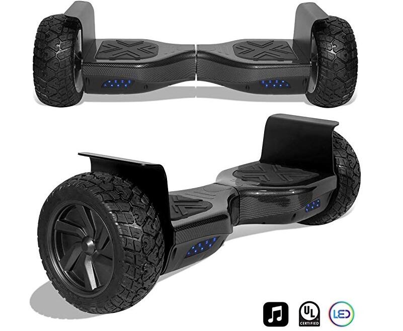 CHO All Terrain Black Rugged 8.5 Inch Wheels Hoverboard